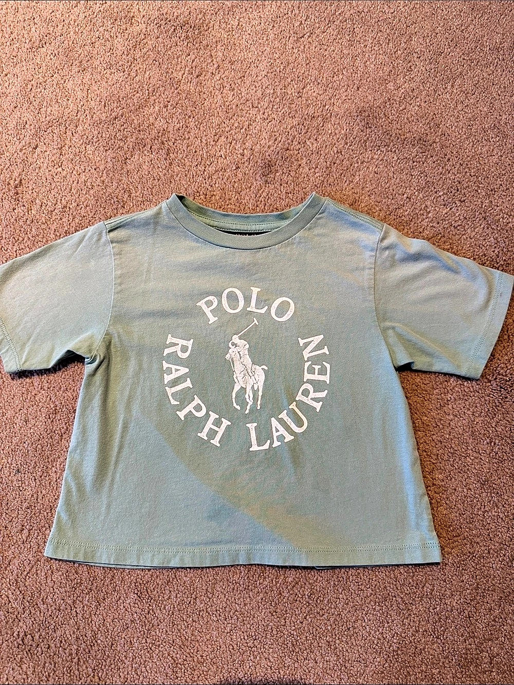 Polo Ralph Lauren Girls Size 5 Green Logo Tee
